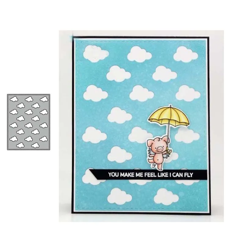 Металлические штампы для вырезания облаков фоновая вырезанная форма украшения