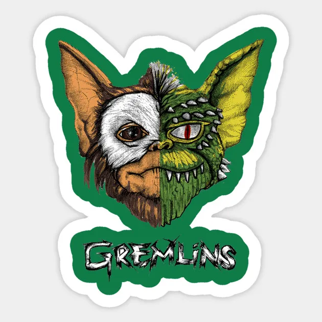 Gremlins Gizmo diy 90s художественный блокнот с рисунком телефона багажа ноутбука