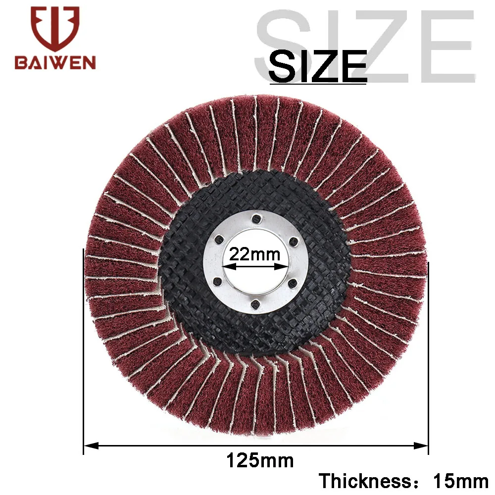 5-дюймовый угловой шлифовальный диск из нейлонового волокна круги для