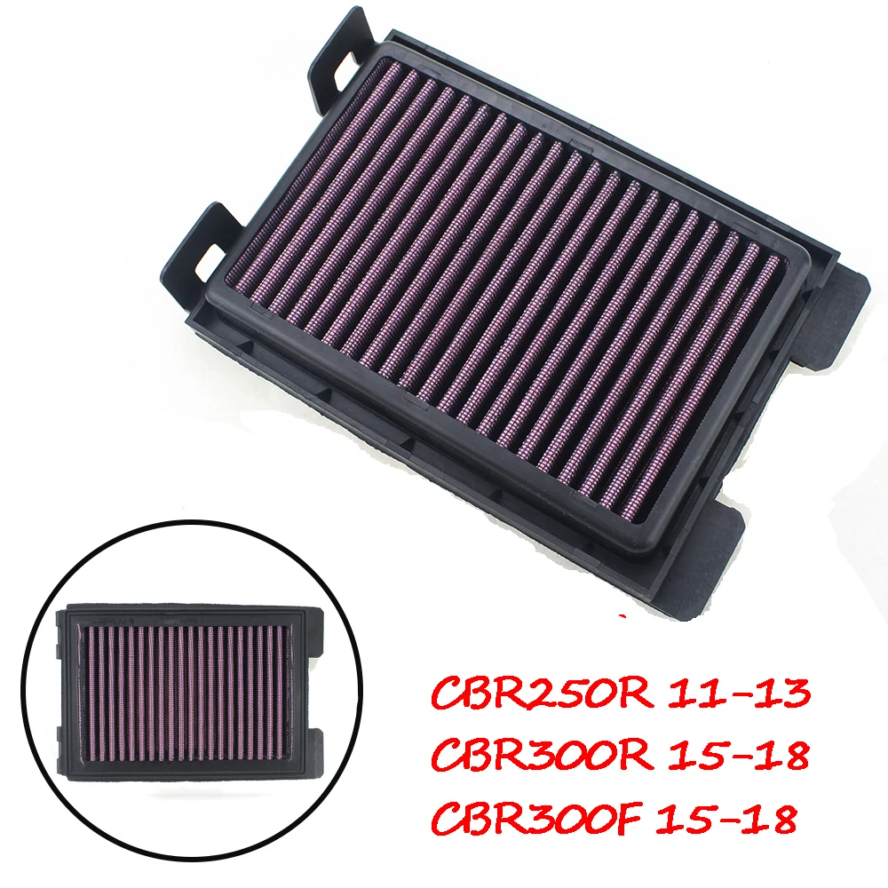 Воздушный фильтр для мотоцикла, очиститель из нетканого материала, для Honda CBR250R 11-13 CBR300R CB300F CBR300F 15-18