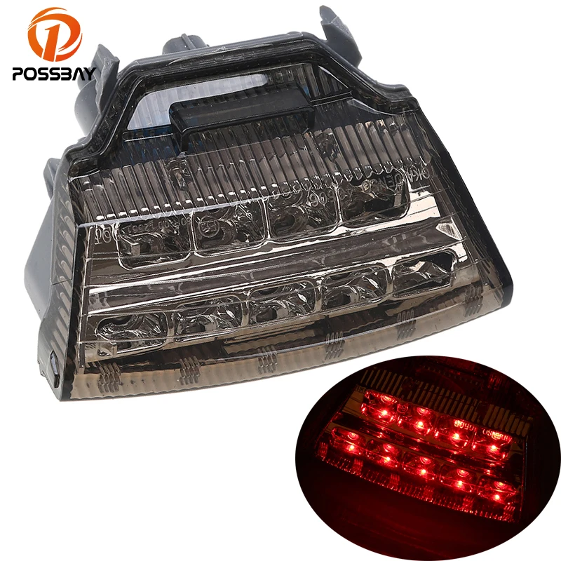 Posbay аксессуары для мотоциклов красные светодиодные задние фонари тормозные