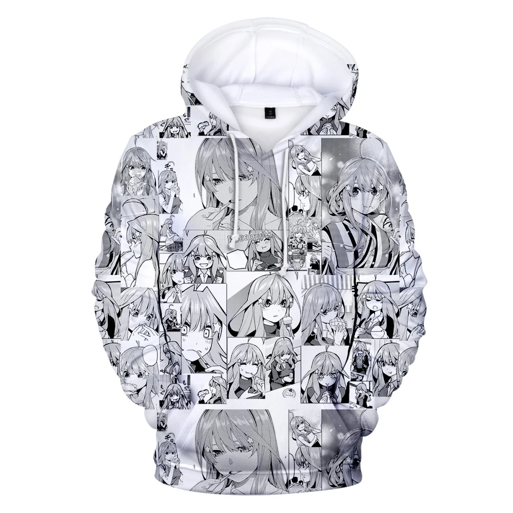 

2021 New Anime The Quintessential Quintuplets 3D Print Hooded Sweatshirt Men/Women Casual Hoodies Clothes