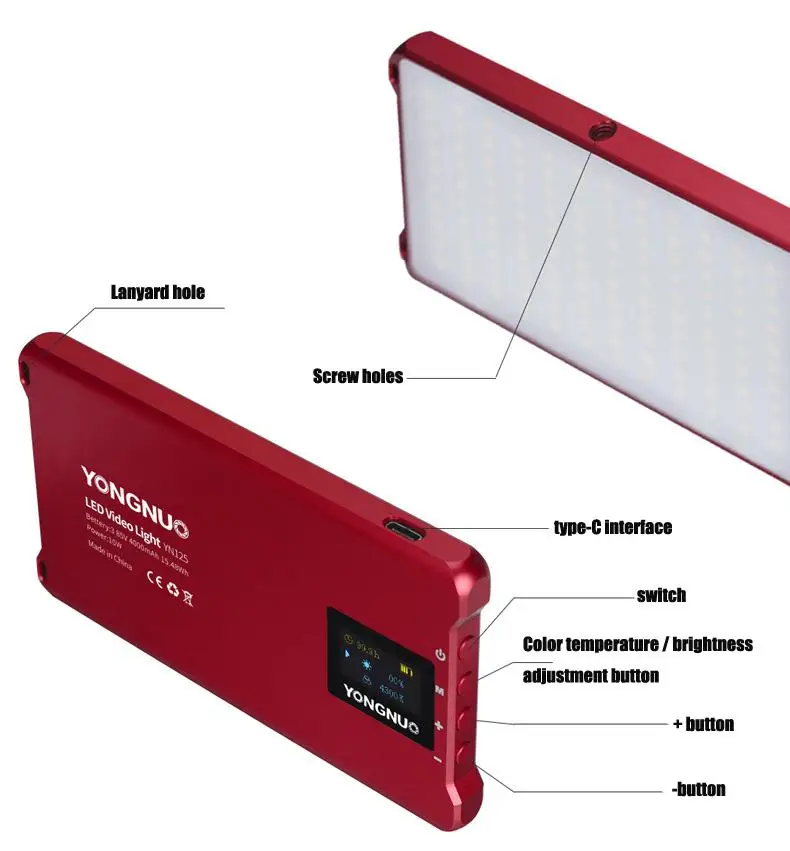 10 Вт мини YN125 карманный светодиодный заполняющий светильник для наружного живого