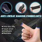 Дышащие напальчники для игровых контроллеров PUBG, для сенсорных экранов, для игровых перчаток, не царапаются, 1 пара