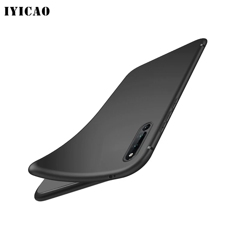 IYICAO простой чехол с изображением сердечка цветка черный мягкий для huawei P30 P20 P10 P9 P8