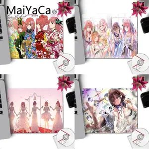 MaiYaCa Anime Girl The Quintuplets коврик для мыши игровая подкладка для коврика для ПК ноутбука компьютера 22X18CM