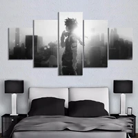 5 pieces anime my hero academia posters canvas wall art hd pictures decoration living room accessories home decor paintings