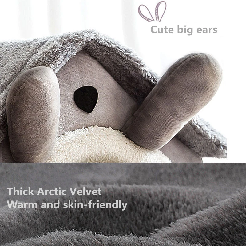 

Foldable Deep Sleep Pet Cat House Indoor Winter Warm Cozy Cat Bed for Small Dog Cat Kitten Teddy Comfortable Kennel Pet Supplies
