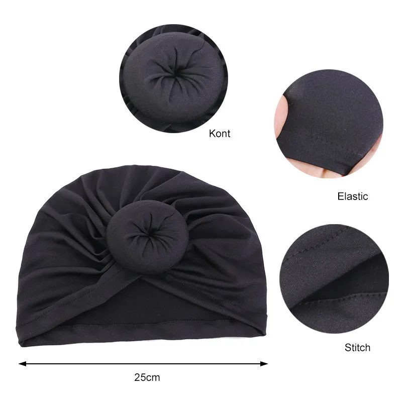 

New Muslim Women African Turban Hat Hijab Twist Knot Chemo Cap Beanie Headwrap Plated Hair Loss Headwear Cover Bonnet