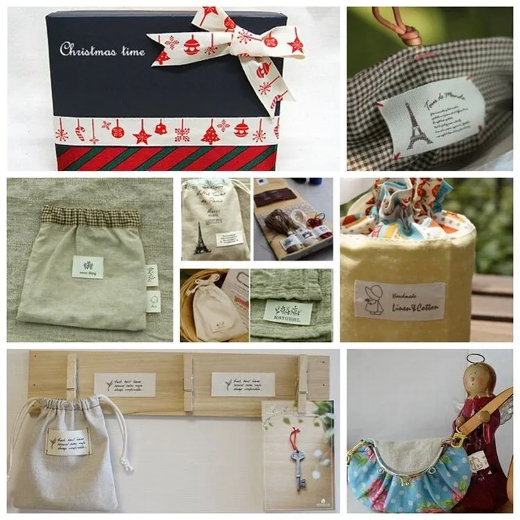 Этикетки Ropa на заказ F039 #-7 100% хлопковые ленты Ширина 1 5 см этикетки ручной работы с