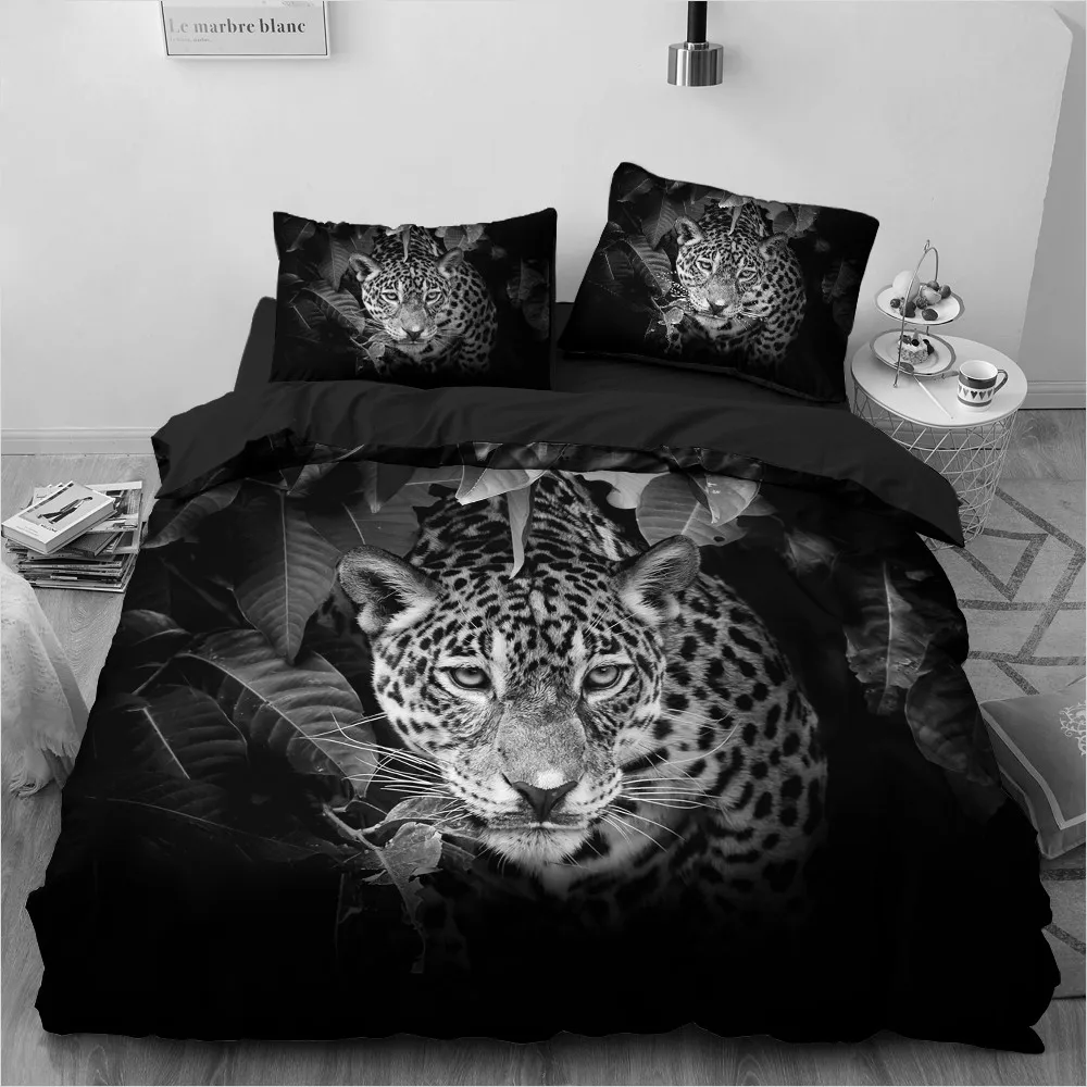 

Leopard Bedclothes Custom Design Animal Duvet Cover Sets 3D Camel Comforther Covers Pillow Cases 220*230cm Queen King Size