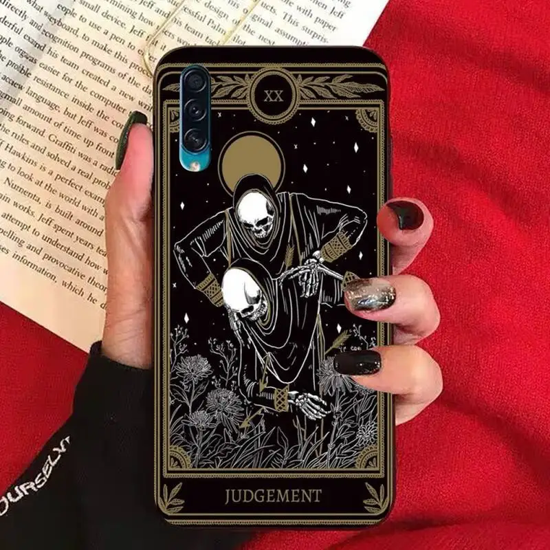 

Death Tarot Phone Case for Samsung A51 01 50 71 21S 70 31 40 30 10 20 S E 11 91 A7 A8 2018