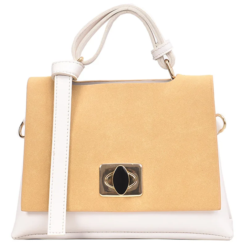 Винтажная женская сумка контрастного цвета на плечо Женская Роскошная