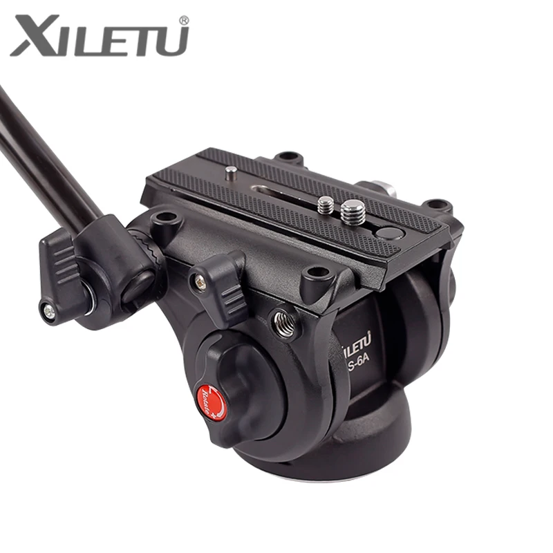 Cabeça do Tripé Cabeça de Vídeo para Tripé Suporte da Câmera Panorâmica Hidráulico Fluido Arrastar Pan Tilt Monopé Móvel Slr Dslr Ls-6a