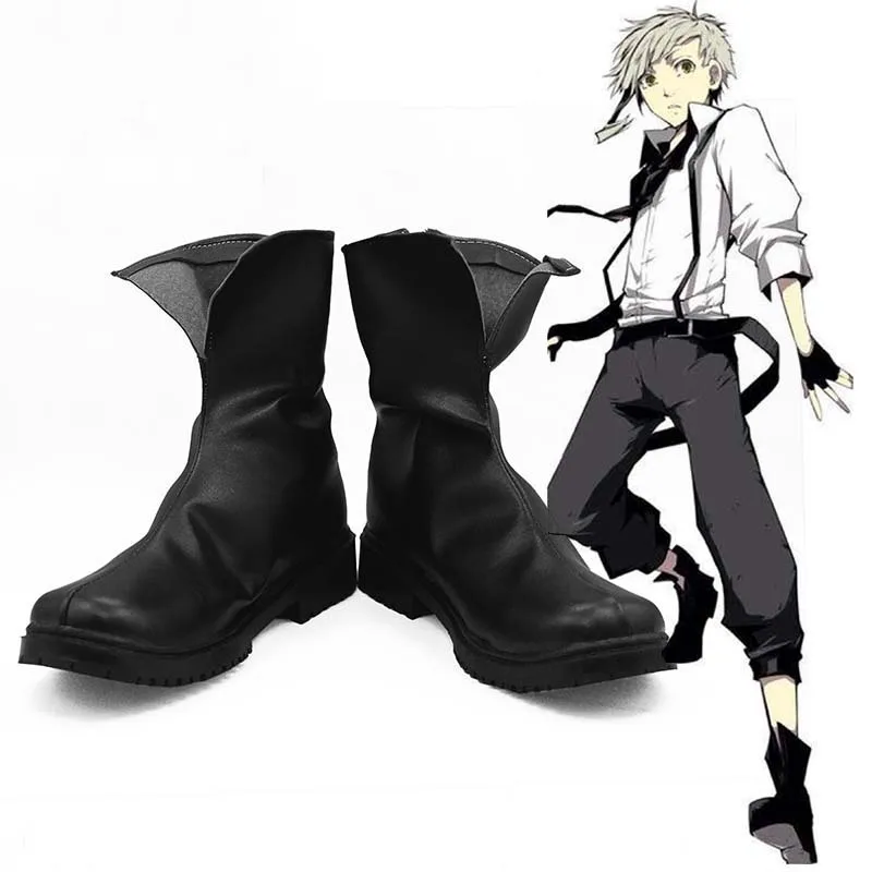 

Anime Bungo Stray Dogs Atsushi Nakajima Cosplay Boots Shoes Atsushi Nakajima Cosplay Wigs Halloween Carnival Party Accessories