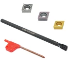 Токарный инструмент с ЧПУ, сверлильный резак с внутренним отверстием S06K-SCLCL06(6 мм) слева, с 3 лезвиями из твердого сплава CCMT060204(CCMT21.51).