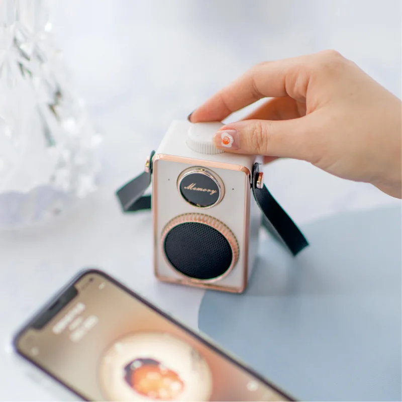 Lantro JS Bluetooth беспроводной динамик s Винтажный стиль камеры для бара магазина