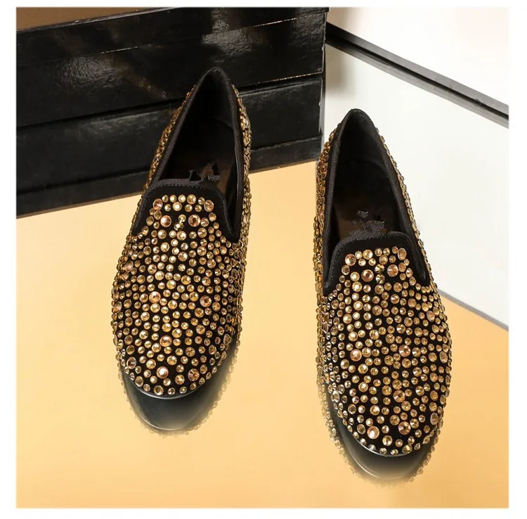 Стразы повседневная обувь на плоской подошве женская с кристаллами Zapatos De Mujer