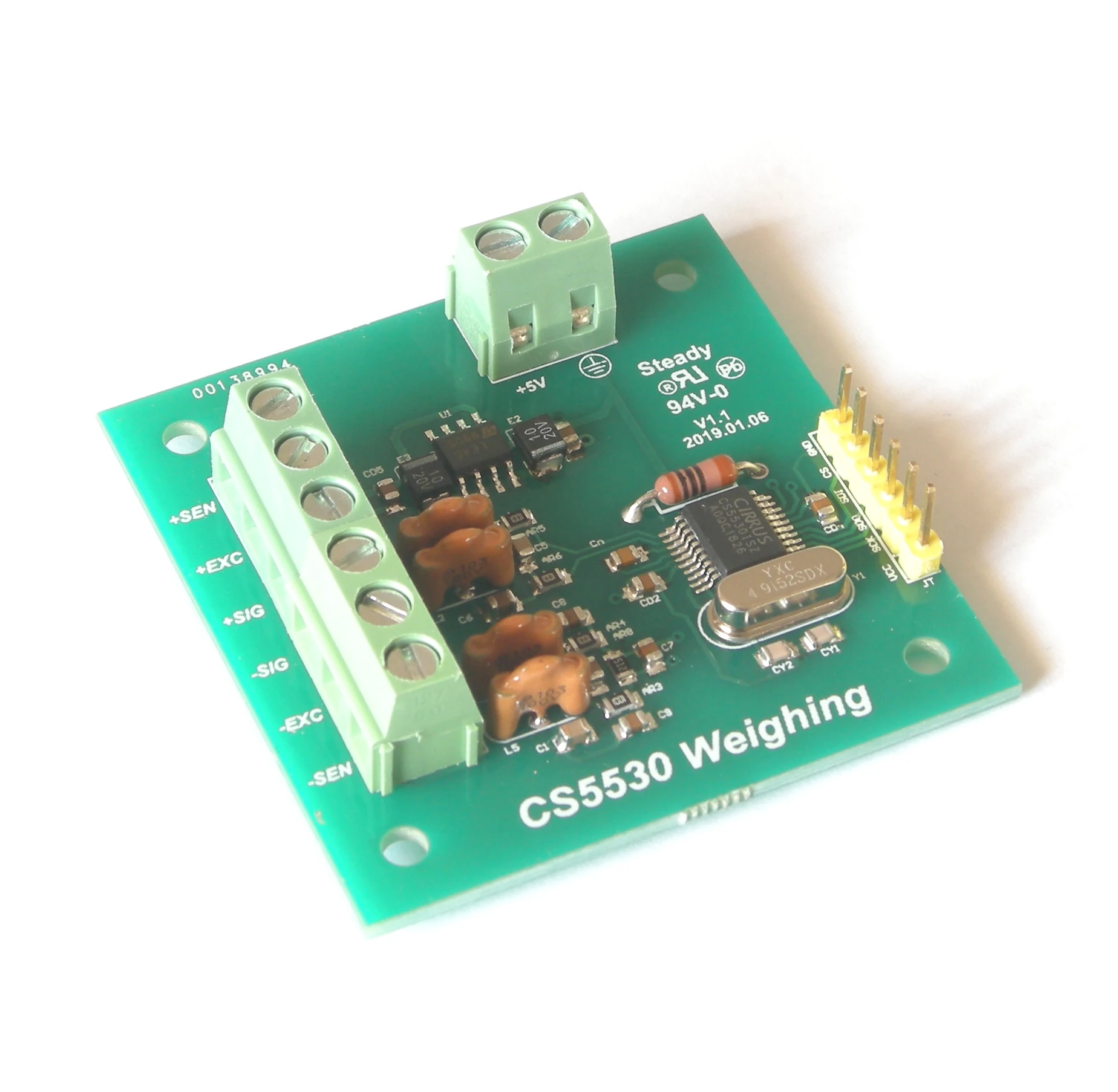 

Cs5530 Module, Advanced Filtering, with Low Noise 4.5v Excitation, American Product Plan, Sample Program