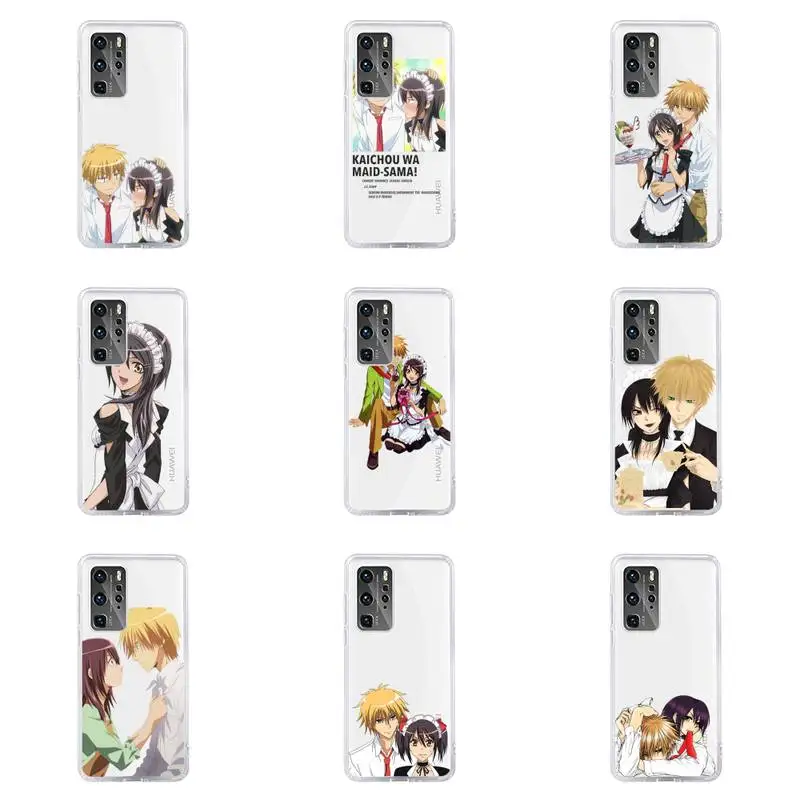 

Maid Sama japanese anime Phone Case For Huawei P40 P30 P20 Mate Honor 10i 30 20 i 10 40 8x 9x Pro Lite Transparent Cover