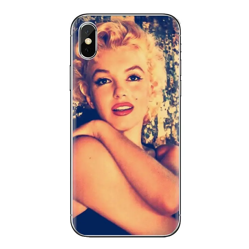 For Samsung Galaxy S3 S4 S5 Mini S6 S7 Edge S8 S9 S10 Plus Note 3 4 5 8 9 Marilyn Monroe Pin Up Pinup Girl TPU Transparent Cases |