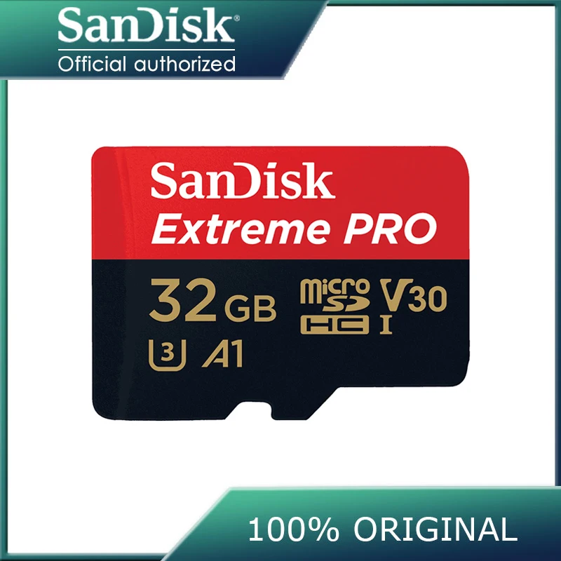 

Micro sd карта памяти SanDisk Extreme Pro, 32 ГБ, 64 ГБ, 128 ГБ, 512 ГБ, класс 10, карта памяти U3 A2 V30 1 ТБ, tf флеш-карта для gopro