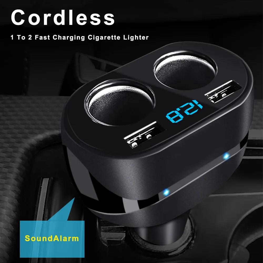 Постоянный ток 12 24V QC 3.0USB автомобиля Зарядное устройство розетка для