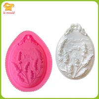 lavender pastoral solid aroma gypsum mold wax aromatherapy wax silicone mould home strap decorative molds