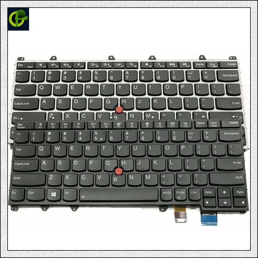 Оригинальная английская клавиатура с подсветкой для LENOVO ThinkPad Yoga 260 370 X380 / S1 4TH 01HW575