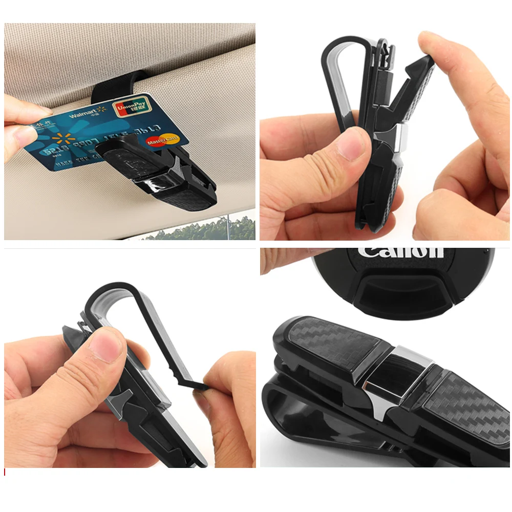 Автомобильный держатель для солнцезащитных очков с защитной губкой