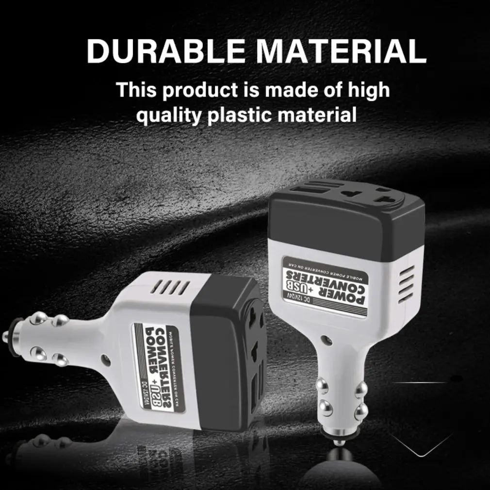 dc 1224 v to ac 220 vusb 6 v car power inverter adapter mobile auto power car charger converter with usb interface free global shipping