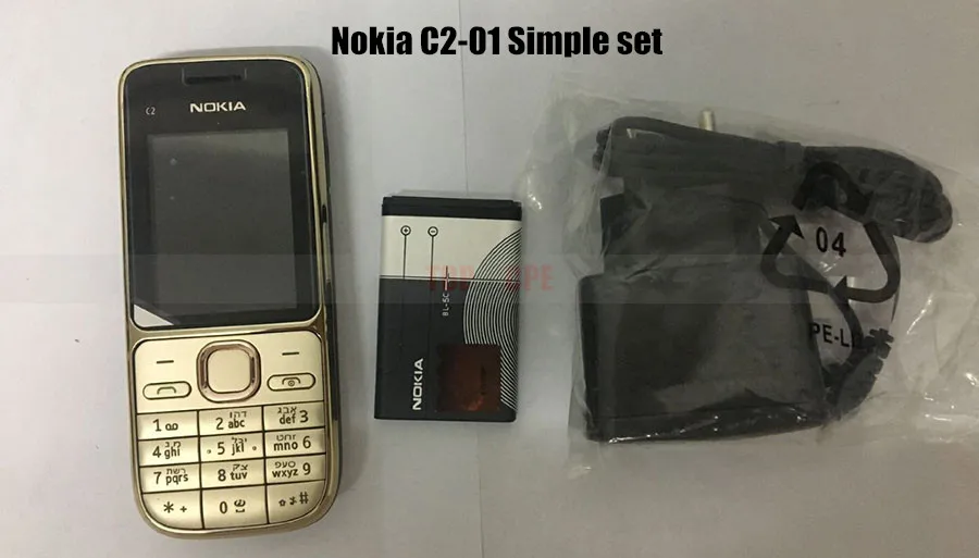Оригинальный разблокированный сотовый телефон Nokia C2 01 (новинка 90% года) 2 0 МП дюйма