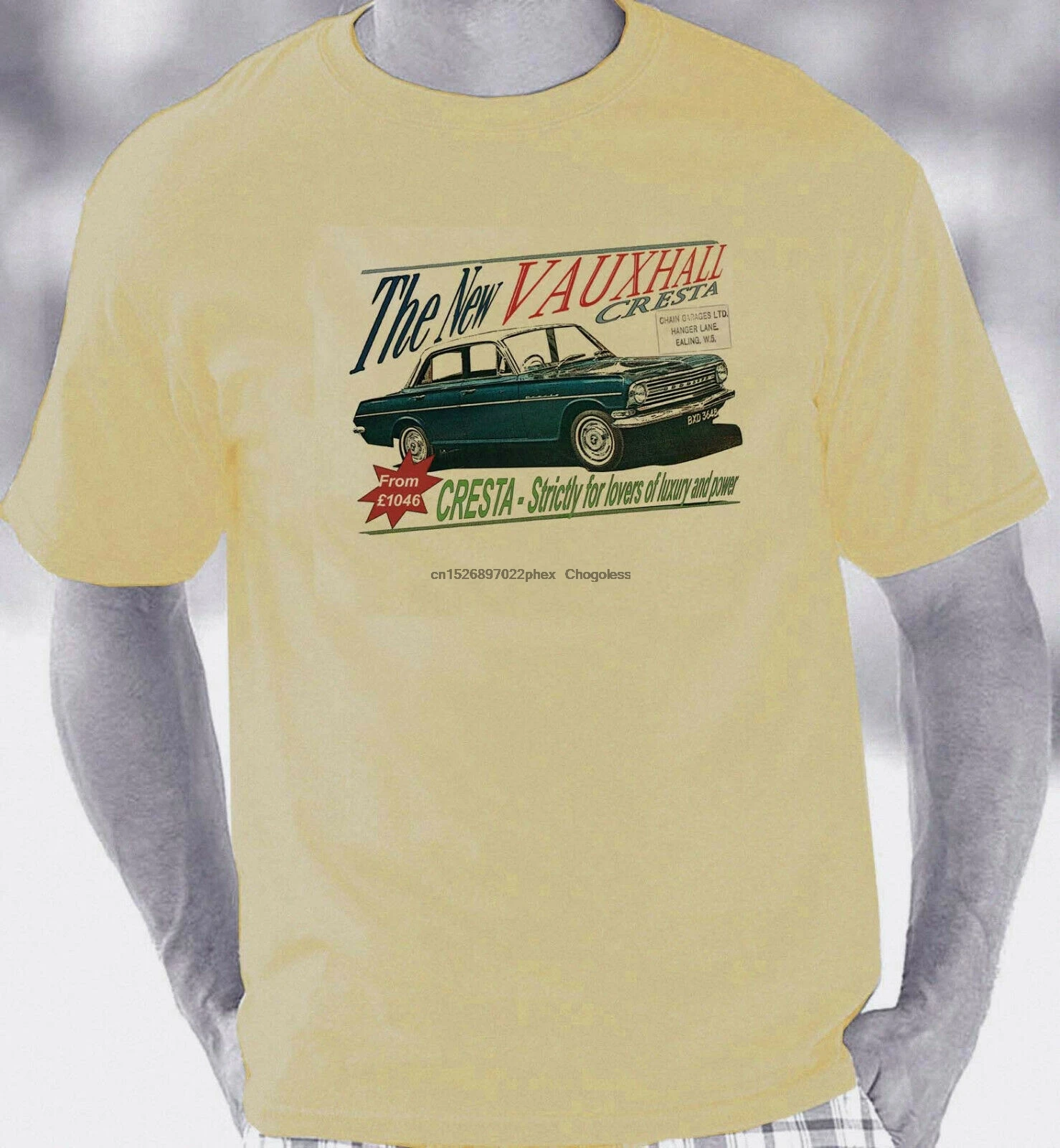 Футболка в стиле ретро Vauxhall Cresta PB 1962-1965