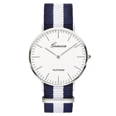 

Women's watches New famous Brand Women Classic Nylon strap Watch Men Casual Quartz Watches Fashion Ladies Watch Zegarek Damski