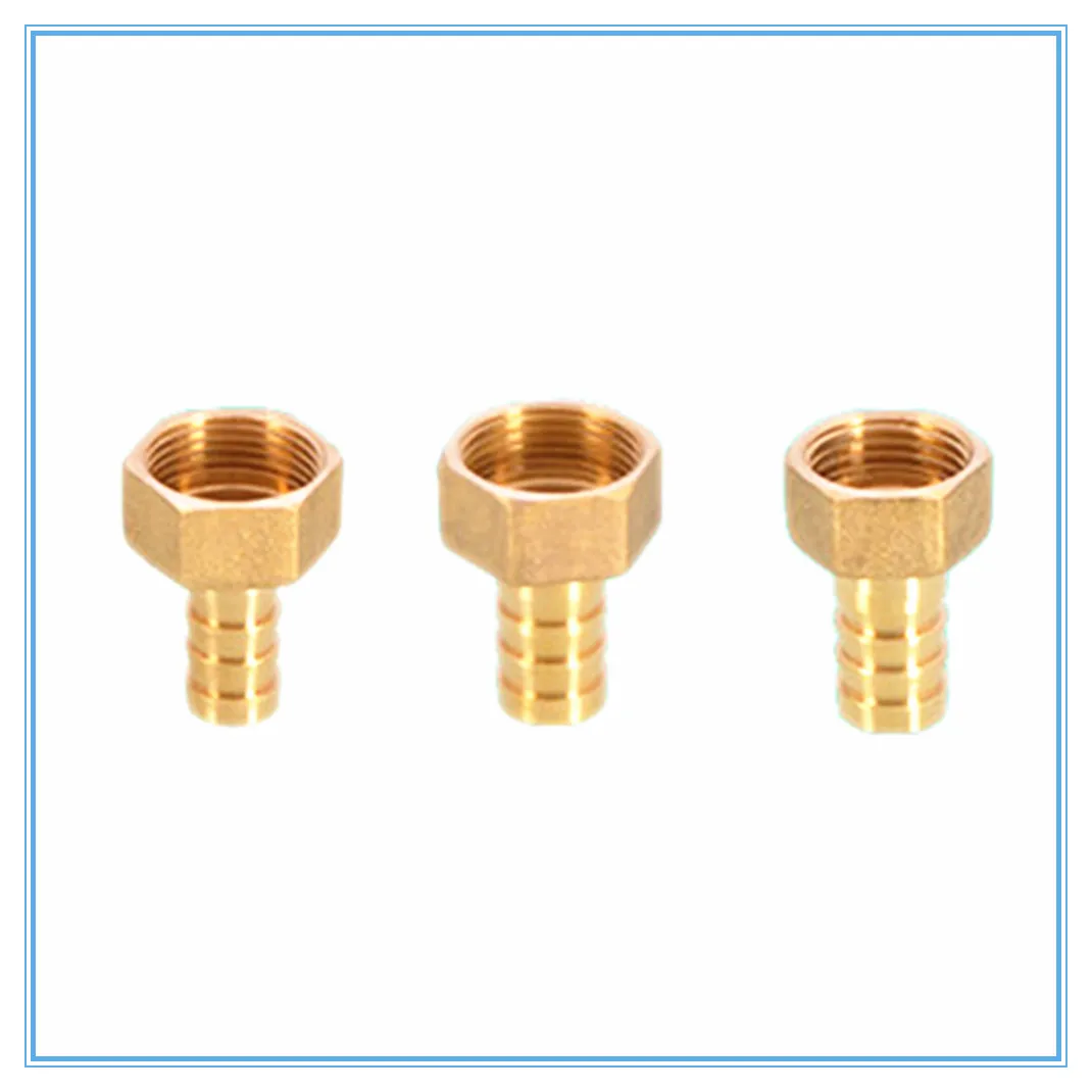 

Pipe Fitting ID 8mm 10mm 12mm 14mm 16mm 19mm Hose Barb Tail 3/4 BSP Female Thread Connector Joint Copper Coupler Adapter