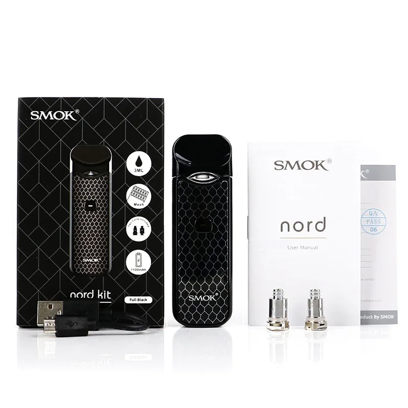 Новейшее Перо электронной сигареты электронная сигарета Pod Smok Nord Vape Kit 3 мл Pods