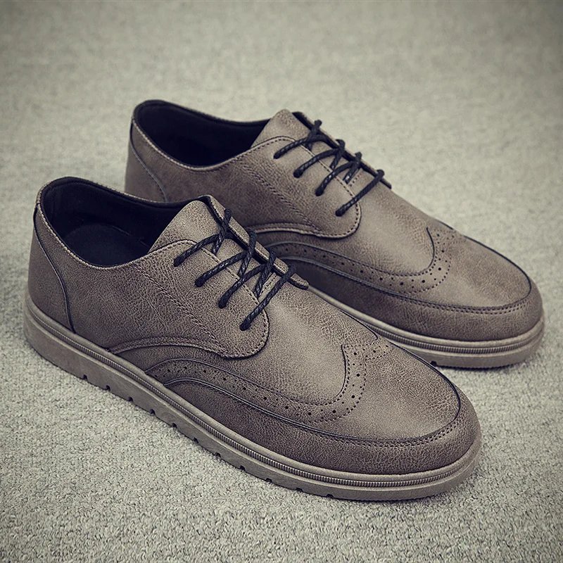 Туфли-оксфорды мужские кожаные Элегантные повседневные модная офисная удобная