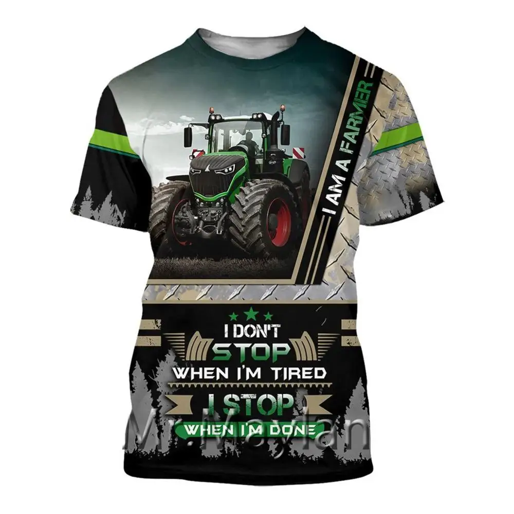 

Beautiful Tractor 3D Printed Men T shirt Harajuku Fashion Short Sleeve Shirt Summer Streetwear Unisex Tshirt Tops Drop ship B-39