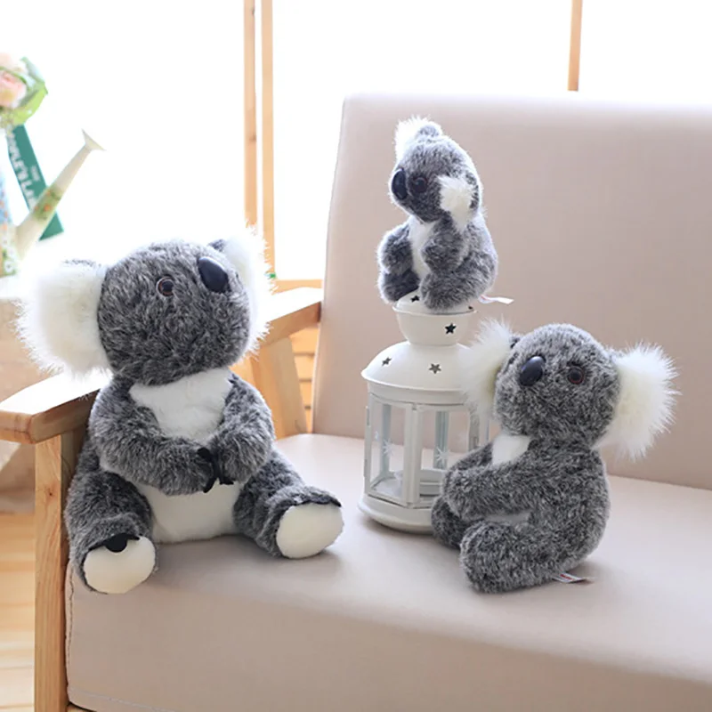 Simulation Koala Plush Toys White/Gray Mother and Son Doll Soft Kids Birthday Christmas Gift | Игрушки и хобби