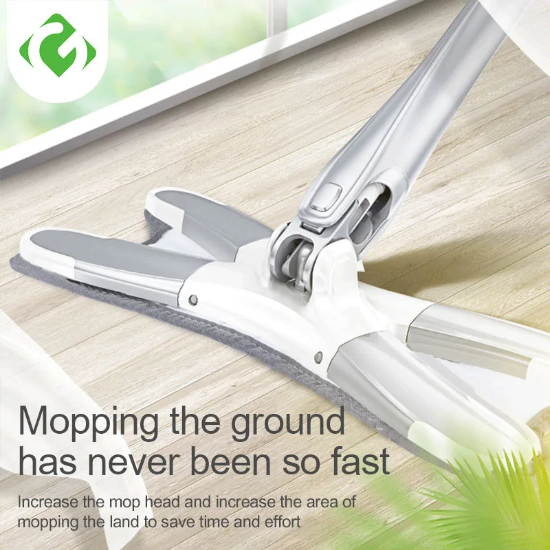 Гуаньяо удлиненная алюминиевая ручка Швабра для уборки пола микрофибра колодки
