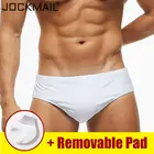 Трусы-брифы JOCKMAIL мужские с заниженной талией, однотонные пикантные, быстросохнущие, Спортивная пляжная одежда для серфинга и геев, летняя одежда для плавания