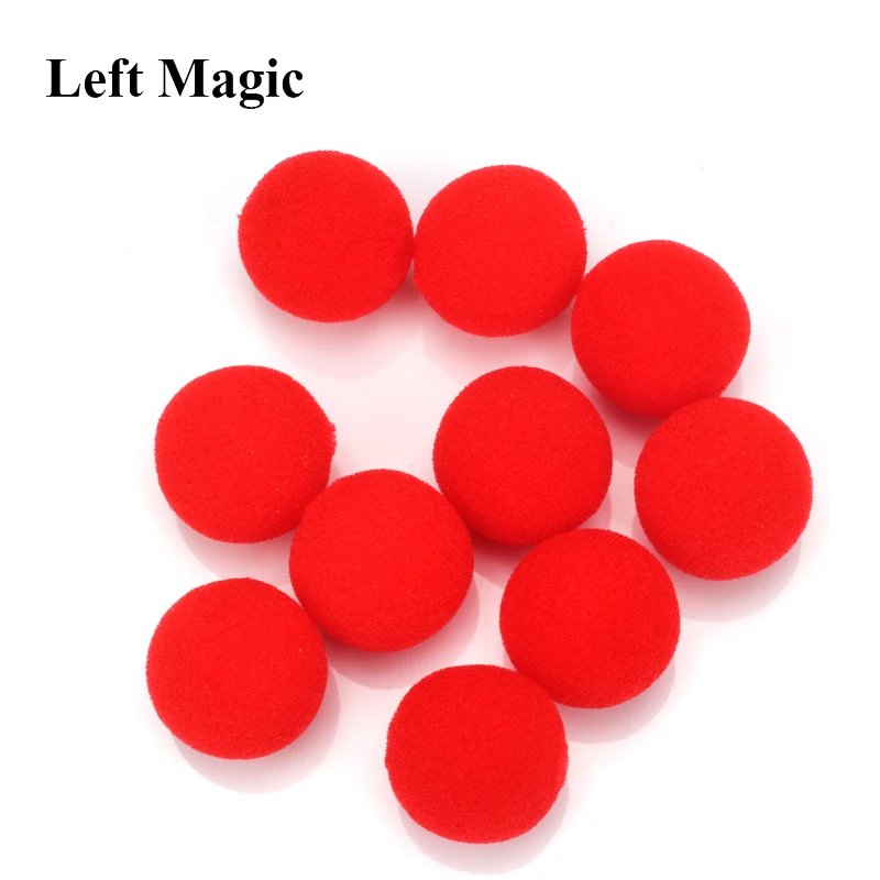 

10PCS 2.5cm Finger Sponge Ball magic tricks Classical magician Illusion Comedy close-up stage card magic Accessories