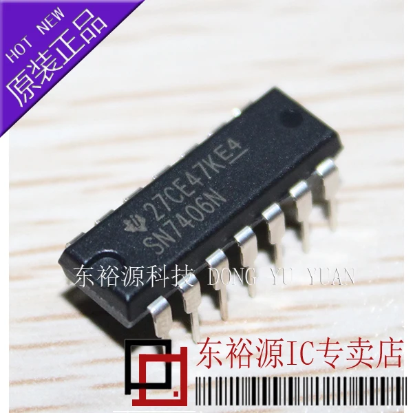

10 шт./лот SN7406N DIP14