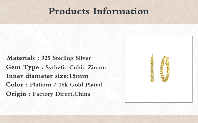 

MC 925 Sterling Silver Zircon Diamond Hoop Earrings For Women Pendientes Kolczyki Couple Hoop Earrings Silver 925 Fancy Earrings