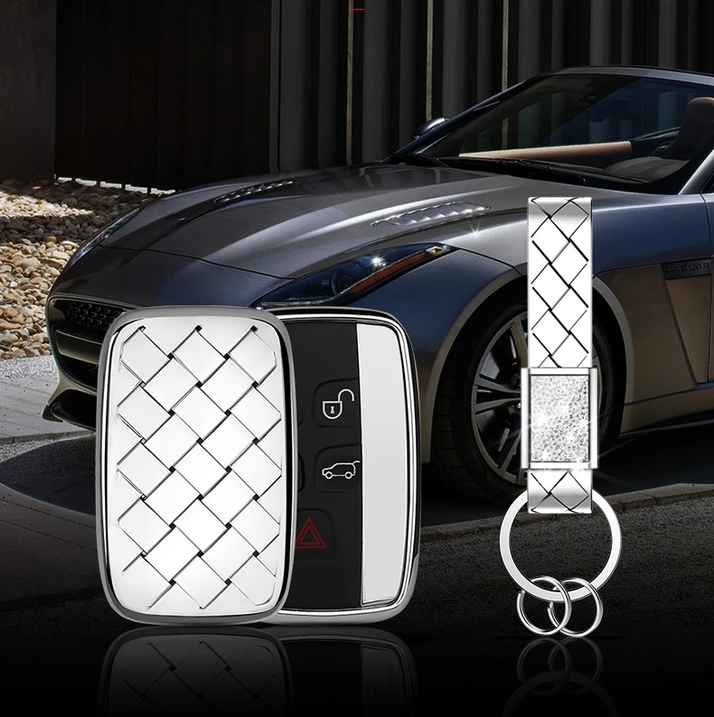 Чехол для ключей без ключа для Jaguar XE XK XKR XF XFR XJ XJL C-X16 Land Rover Range Rover Sport Цепочка с кристаллами