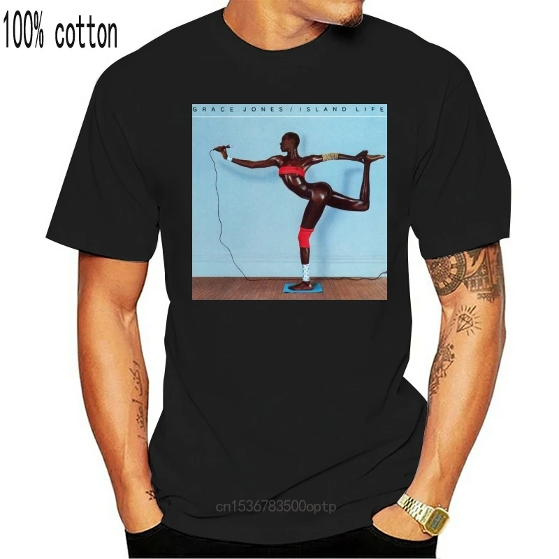 

New Grace Jones Island Life Rock Music Band CD T Shirt Unisex GJ3 2021 2021 Arrival Men T-Shirt 2021 Funny Tops Tee Casual O Nec