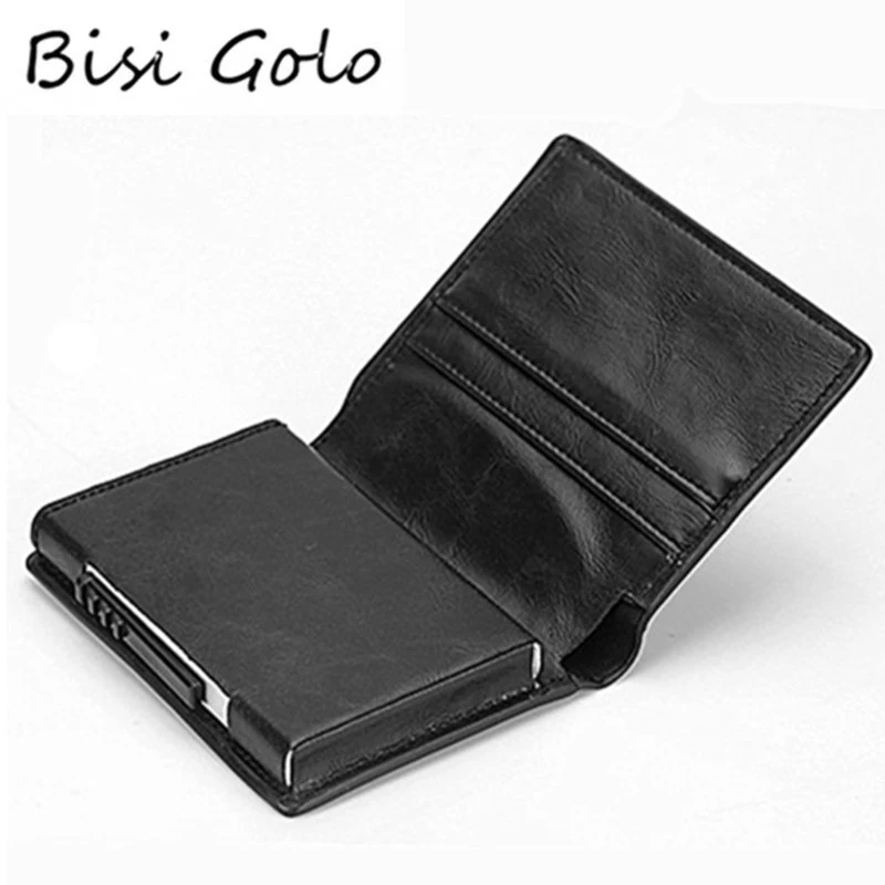 Новый Кошелек BISI GORO для кредитных карт алюминиевый кошелек мужчин и женщин
