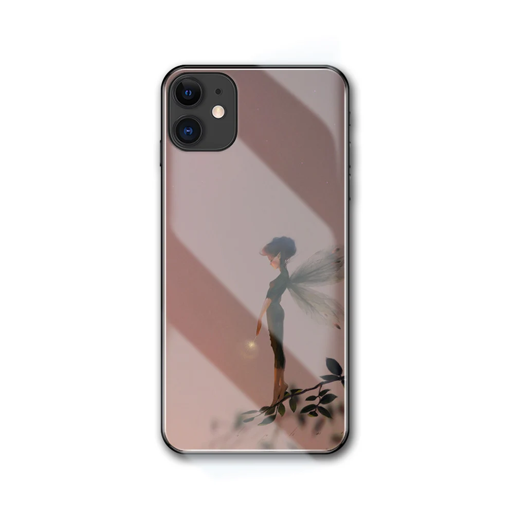 Finder Case Rose Unicorn Abstract Flames стеклянный чехол для iPhone 6 6S 7 8 Plus X XR XS MAX 13 12 11 pro max |