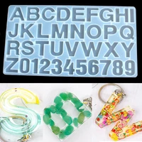 letter a to z alphabet number silicone molds for diy uv expoy large clear resin mold epoxy resin craft supplies