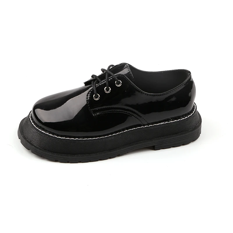 Брендовая женская обувь на платформе толстой мягкой подошве черные лоферы с